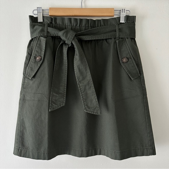LOFT Dresses & Skirts - LOFT Tie Waist Pocket Skirt in Balsam Tree, Size 4